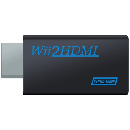 Adaptateur wii hdmi Convertisseur vidéo Full HD 1080P/720P avec Un Port et Une Sortie Audio de 3