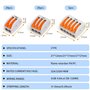 Diompirux 45 pièces Connecteurs de Fil de Câble électriques Compacts kit(2/3/5 entrées), Rapide Connecteur de Fil de Câble avec 