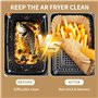 DUBUOZA 100 PCS Papier Cuisson Air Fryer Pour Air Fryer Philips Airfryer Série 3000, Papier Sulfurisé pour Moulinex EZ901820 5,2