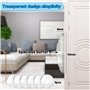 Royouzi 6 PièCes Butee De Porte Butee De Porte Interieur 40 X 8 MM Bloc Porte Transparent Protection Poignee Porte Protection Mu