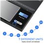 Balance de Precision 500g/0.01g, Balance de Poche avec Écran LCD Rétroéclairé（7 Unités）Petit Balance de Bijoux Balance de Cuisin