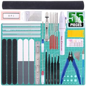 Keadic Lot de 55 outils de modélisation professionnels de base pour loisirs créatifs, kit d'outils de construction Gunpla, kit d Keadic Lot de 55 outils de modélisation professionnels de base pour loisirs créatifs