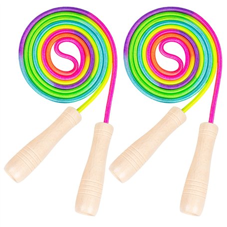 Lot de 2 cordes à sauter réglables pour enfants