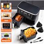 LUOJINYI Accessoires Air Fryer, 15 Pièces Moule Silicone Air Fryer,Air Fryer Accessoires, Accessoires de Friteuse à Air pour Nin