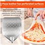 SPORWAY Pelle à pizza en acier inoxydable avec poignée amovible - Pour barbecue à gaz, barbecue et four - Rangement facile pour
