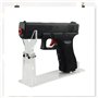 Support Gun Pistol Revolver Arme - 195*50*160 mm acrylique transparent Rack Stand d'armes réglable pistolet jouet Pour Types De 