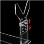 Support Gun Pistol Revolver Arme - 195*50*160 mm acrylique transparent Rack Stand d'armes réglable pistolet jouet Pour Types De 