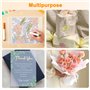 Papier calque imprimable A4 (30cm*21cm) - 50 feuilles 110g/m², feuille transparente imprimable, papier transparent A4, Blanc, Un