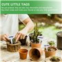 Set de 100 étiquettes pour plantes, etiquette potager, etiquette jardin exterieur, avec un marqueur blanc inclus. Idéal pour jar