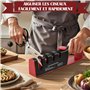 Aiguiseur Couteaux, 4 en 1 Affuteur Couteau Professionnel Aiguiseurs Manuels de Couteaux à Bouton Réglable, Multifonction et Aig