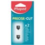 Maped - Lot de 2 Lames pour Massicot Precise Cut A4 - Lames de Rechange pour Rogneuse Maped Capacité de Coupe 5 Feuilles - Rempl