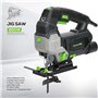 GALAX PRO Scie sauteuse électrique avec guide laser 3000 tr/min 800 W avec 6 vitesses variables, position orbitale 0-4, coupe do