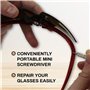 Porte-Clés Tournevis Optique De Mini Précision 5 En 1 En Acier Inoxydable Pour Lunettes De Soleil Montures De Lunettes, Réparati