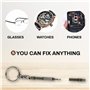 Porte-Clés Tournevis Optique De Mini Précision 5 En 1 En Acier Inoxydable Pour Lunettes De Soleil Montures De Lunettes, Réparati