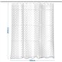 KILDOWS Rideau de Douche Anti Moisissure 180 X 200 cm，3D Transparent EVA Rideaux de Douche Lavable avec 12 Crochetspour Baignoir