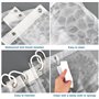KILDOWS Rideau de Douche Anti Moisissure 180 X 200 cm，3D Transparent EVA Rideaux de Douche Lavable avec 12 Crochetspour Baignoir