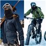 SEFIRST 2 Pcs Cagoule Masque de Ski 2 Trous, Cagoule Moto Balaclava Hiver Tour de Cou Homme Femme Coupe, Protection UV, Charpe d