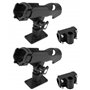 QWORK® 2 Pièces Support de Canne à Pêche - Réglable à 360 ° - Monter Horizontalement/sur des Murs/sur des Rails - pour Bateau Ka