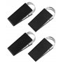 QWORK® Lot de 4 cales de porte en caoutchouc