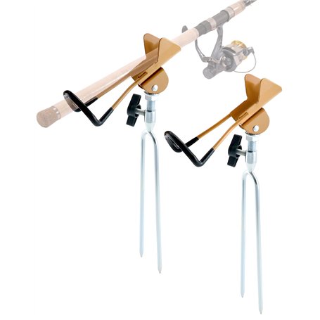 QWORK® Lot de 2 support canne a peche