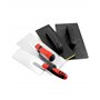 QWORK® Kit 4 pièces pour travaux de plâtrerie, taloche en plastique pour béton, taloche à plâtrer en inox, taloche de lissage en