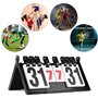 QWORK® Tableau de Bord de Flip Portable à 4 Chiffres, 39 * 21 cm, pour Volley-Ball, Badminton, Tennis de Table, Football - Durab