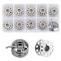 DesertBoy 9 Pièces Canette Metal Machine a Coudre avec 1 Pièces Boitier de Canette Métallique Universel pour Machine à Coudre br