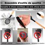 24 Pièces Kit Ustensiles de Cuisine, Set de couverts de cuisine, poignée en bois, résistant à la chaleur, Ensemble de Cuisine sa