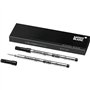 RECHARGE ROLLER MONTBLANC CLASSIQUE NOIR MEDIUM X2