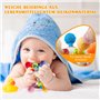 Jouet Dentition Bebe Balle Pour Naissance 0-3 Mois, Sensorielle Jeux d’Eveil Hochet Bébé de développement, Educatif Cadeau Enfan