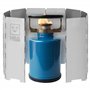 H&S Pare Vent Pliable Rechaud Camping Gaz - Pare Feu avec 10 Plaques Barrieres pour Feu - Pare-Vent de Camping Cuisson Poele Pla