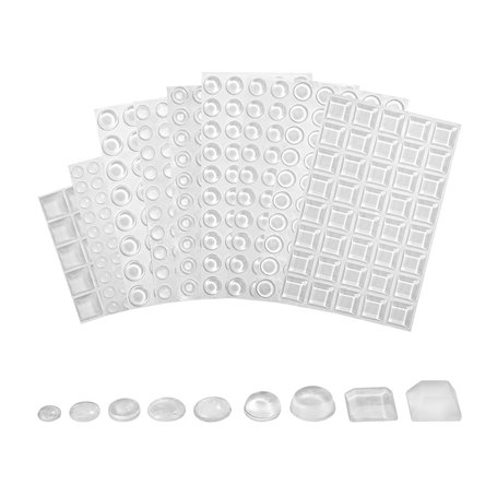 382 Pcs Butées de Protection en Caoutchouc
