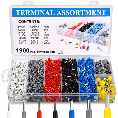 Lot de 1900 Embouts de Câble