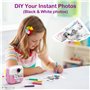 Etpark Appareil Photo Instantané, Appareil Photo Enfant Cadeau pour Filles de 4-12 Ans avec Papier d'impression & Carte 32G, Cam