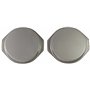 Amazon Basics Lot de 2 Ronde moules à gâteaux en acier carbone antiadhésif 22.8 cm, Gris