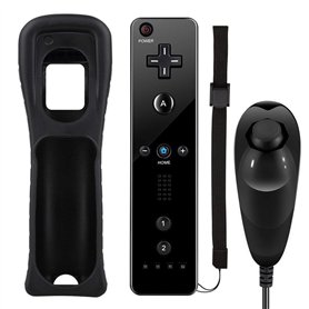 CaaWoo Manette de Wii et Wii U de Jeux Motion Plus Accélérateur de Jeux Télécommande Elégents pour Multijoueurs avec Housse de P