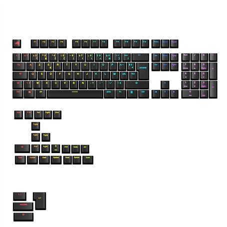 Glorious Gaming - Touches GPBT rétroéclairées : légendes translucides