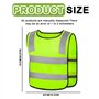 360° Visibilité à Gilet Réfléchissante pour 3-12 Ans Enfants