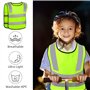 Vegena 8 Pcs Gilet de Sécurité pour Enfants, 360° Visibilité à Gilet Réfléchissante pour 3-12 Ans Enfants, Gilet Jaune Réfléchis