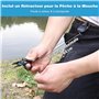 FLISSA Pince de Pêche Multifonction Mini, Accessoires de Pêche avec Lames en Acier, Retire-Hameçons Coupe-Ligne, Rétracteur, Ide