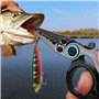 FLISSA Pince de Pêche Multifonction Mini, Accessoires de Pêche avec Lames en Acier, Retire-Hameçons Coupe-Ligne, Rétracteur, Ide
