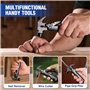 WORKPRO Marteau Multifonction 12 en 1 avec Sac, Outil Multifonction avec Structure Autoverrouillée, Pince Multifonction en Acier
