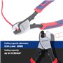 WORKPRO Pince Coupe-Câble 210 mm, Pince Coupante Électricien Idéale pour Couper les Câbles en Cuivre, en Aluminium et les Câbles