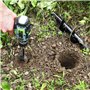 WORKPRO Mèche Jardin Tarière Ø 80 et Ø 40 mm 2 Pièces, Forets de Jardin en Spirale, Outil de Plantation Pratique pour Faire Rapi
