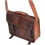 Jaald 33 Cm Mallette Porte-Documents Serviette Sac Messenger À Bandoulière’Épaule en Cuir pour Ordinateur Portable Business Voya