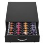 SYSYLY Porte Dosette Café,Tiroir Rangement Café Compatible avec Nespresso Vertuo Capsules,Boite Range Dosette Vertuo,Distributeu