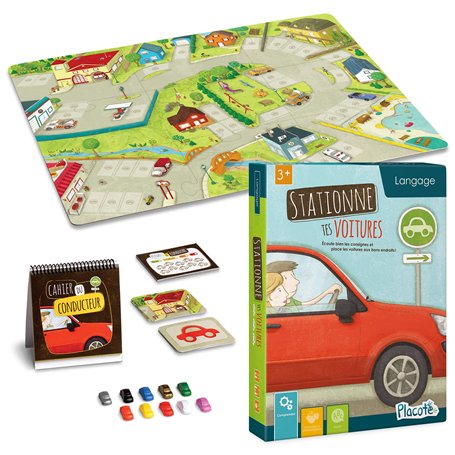 Placote – Stationne Tes Voitures - Jeu éducatif 3 ans à 5½ ans