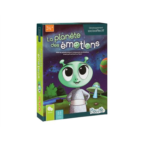 Placote – La planète des émotions – Jeu éducatif – Jeu d’apprentissage pour la compréhension des émotions – Jeu de parcours pour