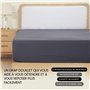 Utopia Bedding Drap Housse - Gris, 200 x 220 cm - Coupes de 35 cm pour Matelas épais - Microfibre brossée