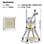 VEVOR Coupe-Frites Professionnel Manuel Coupe-Légumes Multifonction Commercial en Inox Lame de 0,95 cm Coupe Pomme de Terre Frui